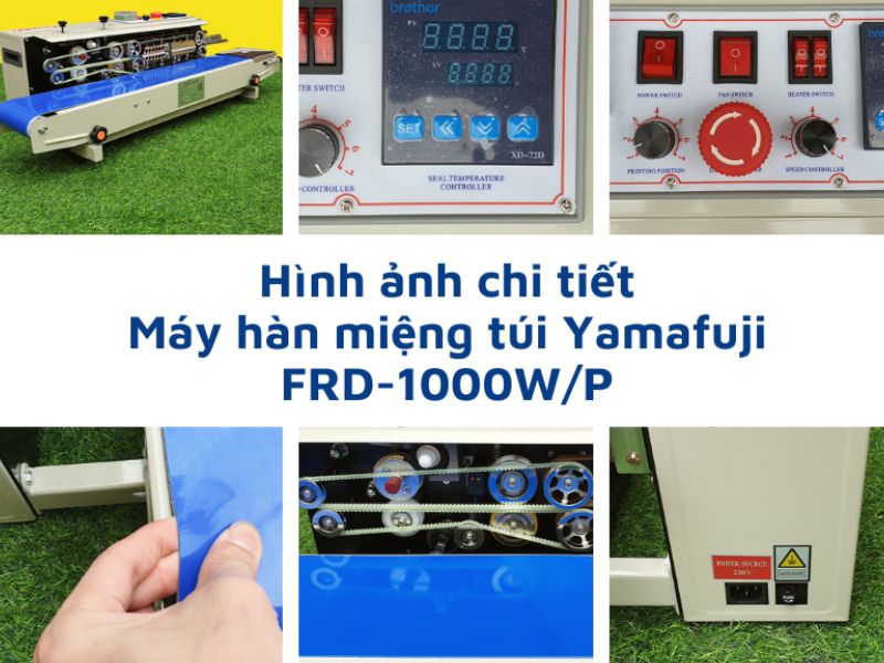 Máy hàn miệng túi liên tục yamafuji FRD-1000WP (Có in mực)