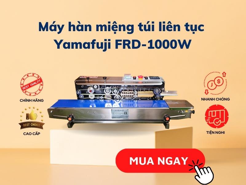 Máy hàn miệng túi liên tục Yamafuji FRD-1000W (in date bằng mực) chính hãng