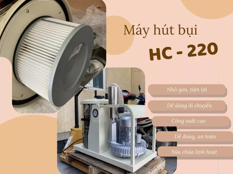 Máy hút bụi công nghiệp HiClean HC 220