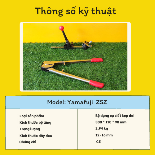 thông số của Bộ dụng cụ siết kẹp đai nhựa Yamafuji ZSZ