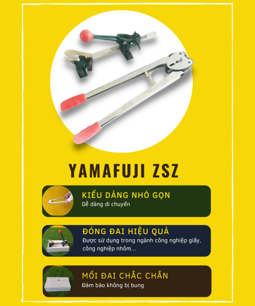 Bộ dụng cụ siết kẹp đai nhựa Yamafuji ZSZ