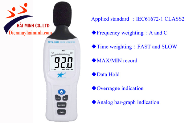 Máy đo tiếng ồn TCVN-SM03