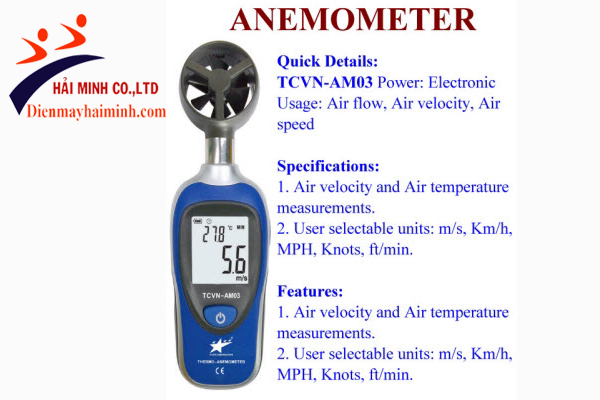 Máy đo tốc độ gió TCVN-AM03