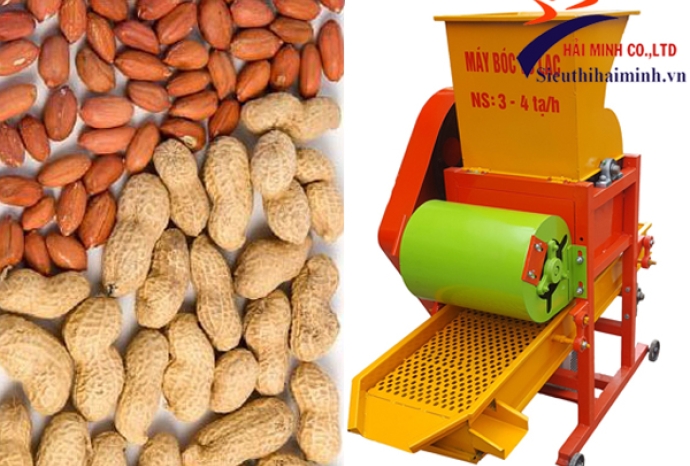 Máy bóc vỏ lạc giá rẻ giúp nâng cao hiệu quả công việc