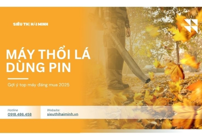 Gợi ý top máy thổi lá dùng pin đáng mua 2025