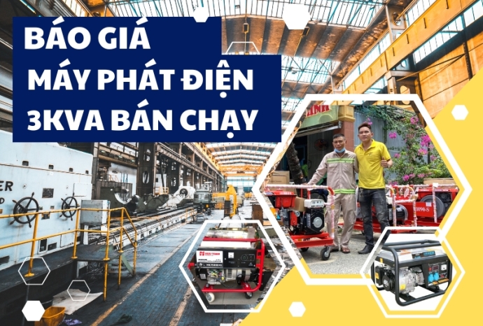 Báo Giá Máy Phát Điện Gia Đình 3KVA Bán Chạy