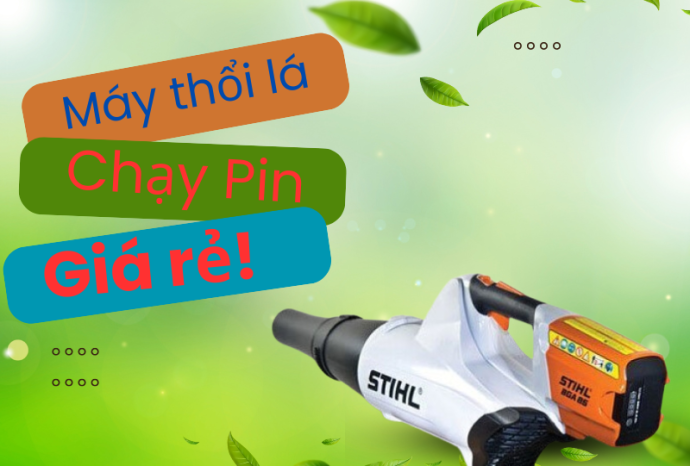 Máy thổi lá chạy pin giá rẻ!