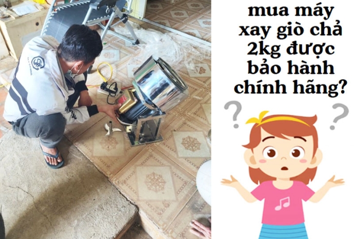 Làm sao để mua máy xay giò chả 2kg được bảo hành chính hãng?