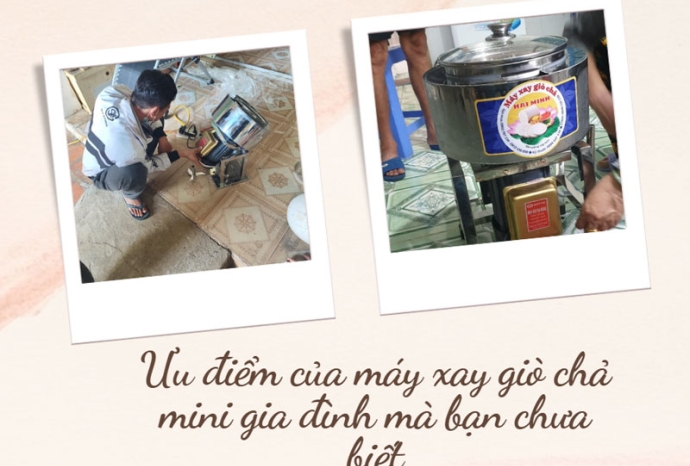 Ưu điểm của máy xay giò chả mini gia đình mà bạn chưa biết