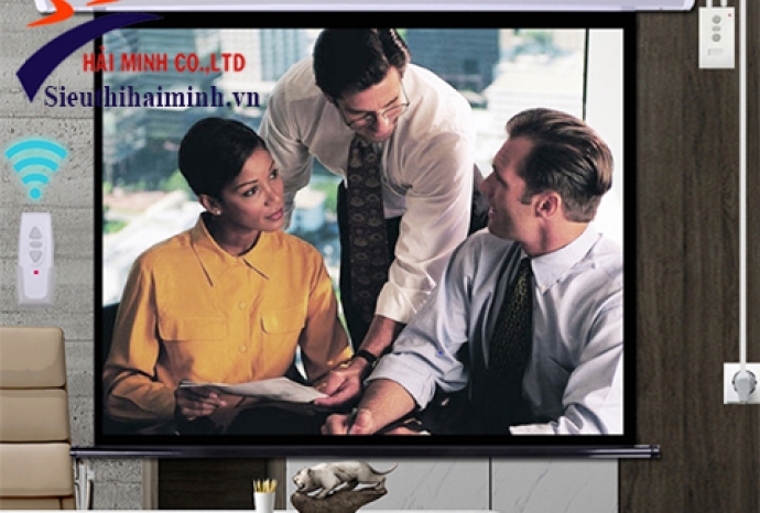 Review màn chiếu điện Exzen 100 inch có tốt không?