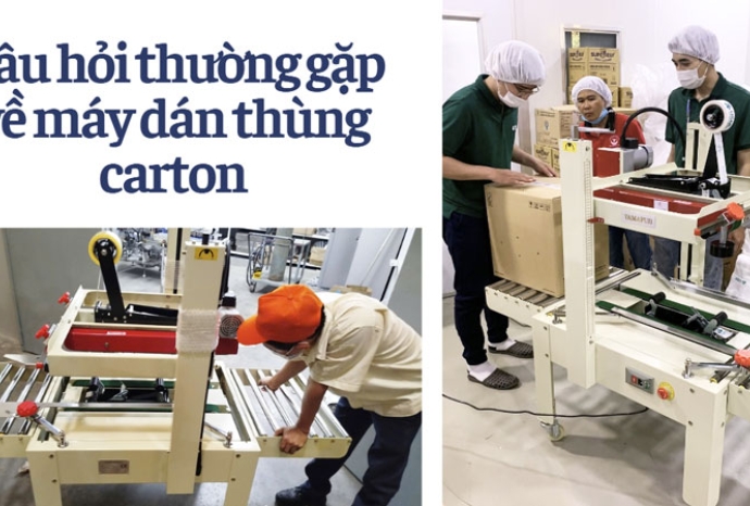 Top 4 câu hỏi thường gặp về máy dán thùng carton