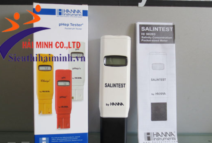 Máy đo độ mặn giá rẻ Hanna HI98203 cho kết quả đo nhanh chóng, chính xác