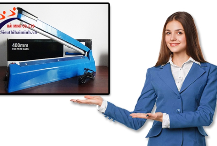 Chi tiết 3 bước sử dụng máy ép túi ni lông dập tay PFS-400