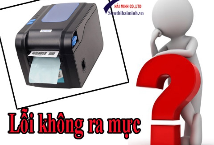 Máy in mã vạch không ra mực phải làm sao?