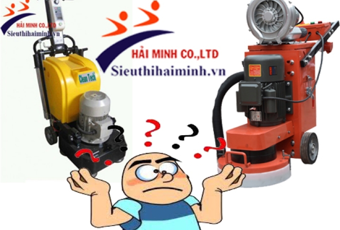 Sự khác biệt của 2 loại máy mài sàn hút bụi và công nghiệp