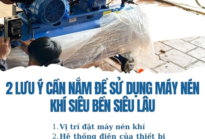 2 lưu ý cần nắm để sử dụng máy nén khí siêu bền siêu lâu