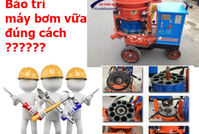 Bảo quản máy bơm vữa xi măng như thế nào hiệu quả?