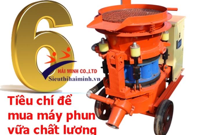 Tổng hợp 6 tiêu chí vàng để mua máy phun vữa trát tường chất lượng