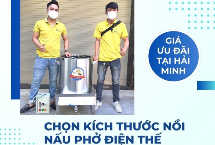 Chọn kích thước nồi nấu phở điện thế nào?