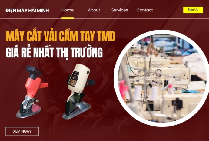 Máy Cắt Vải Cầm Tay TMD Giá Rẻ Nhất Thị Trường