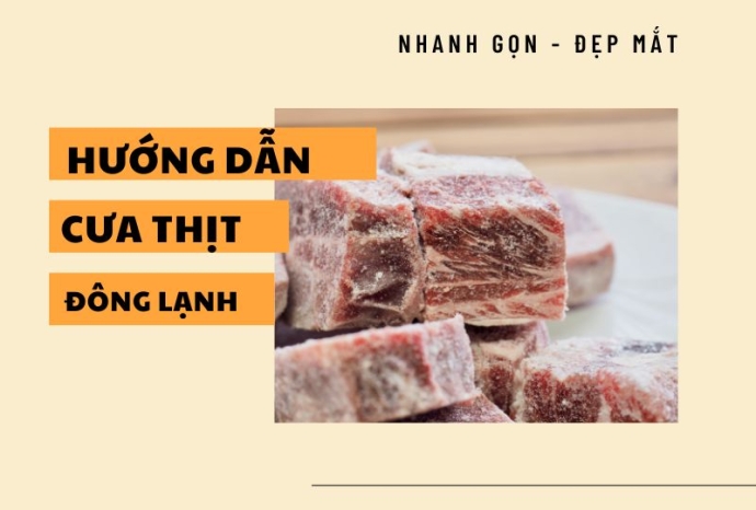 Hướng dẫn cắt thịt đông lạnh đơn giản, đẹp mắt