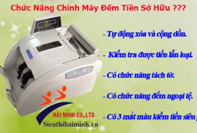 Các Chức Năng Chính Mà Máy Đếm Tiền Thường Sở Hữu