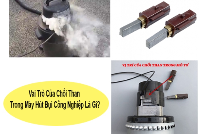 Vai Trò Của Chổi Than Trong Máy Hút Bụi Công Nghiệp Là Gì?