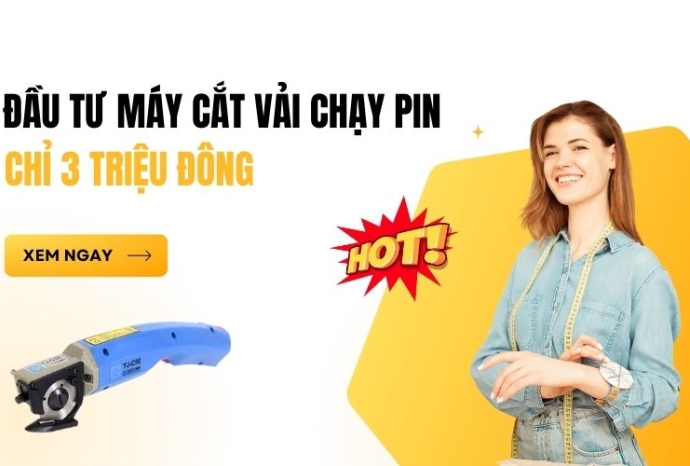 Đầu tư máy cắt vải chạy pin chỉ 3 triệu đồng