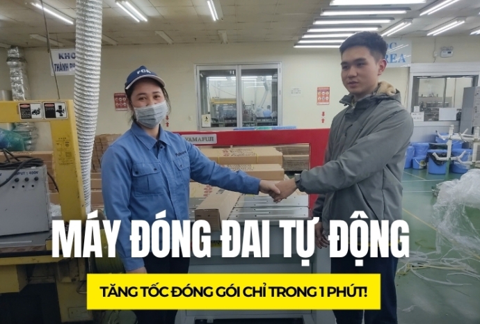 Máy đóng đai tự động: Tăng tốc đóng gói chỉ trong 1 phút!