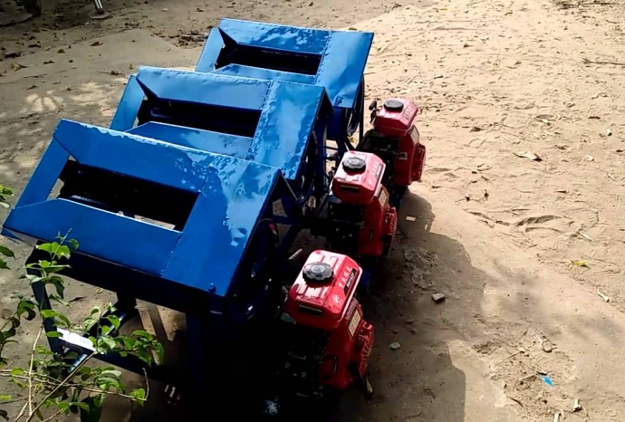 Máy tuốt lạc tươi chạy xăng hiệu quả như thế nào?