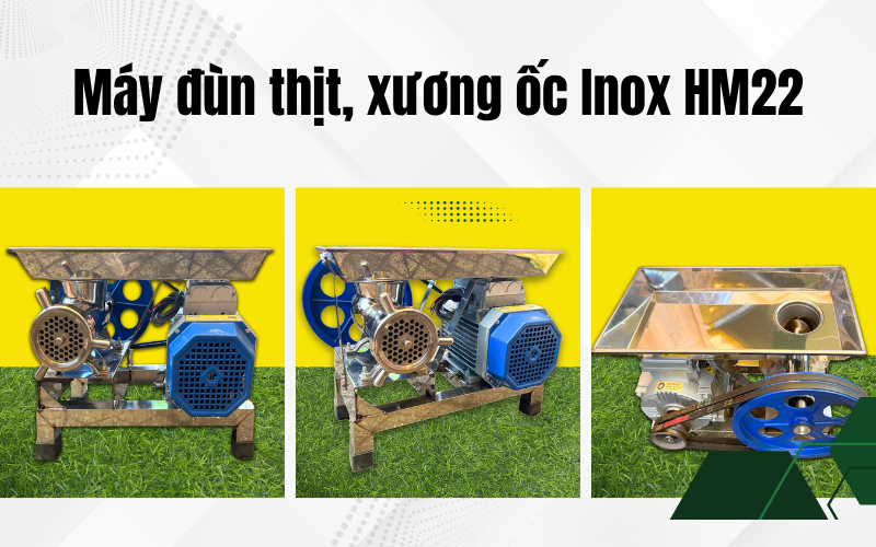 Máy đùn thịt, xương ốc Inox HM22