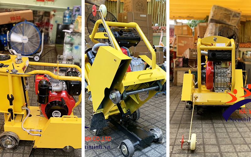 Máy cắt bê tông QM500- 9HP (có động cơ xăng)