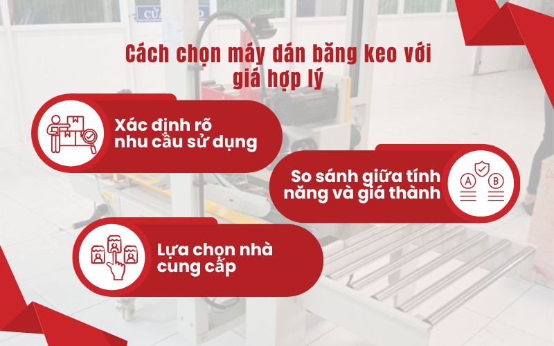 Cách chọn máy dán băng keo với giá hợp lý
