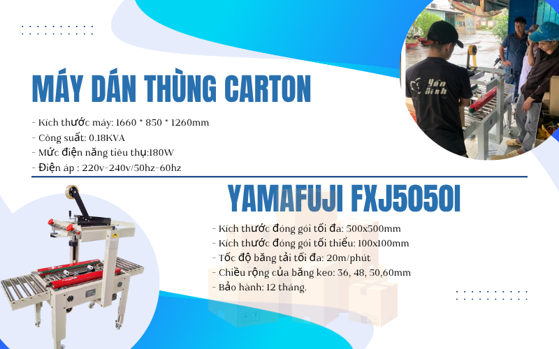 Top 5 máy dán thùng carton được ưa chuộng nhất hiện nay