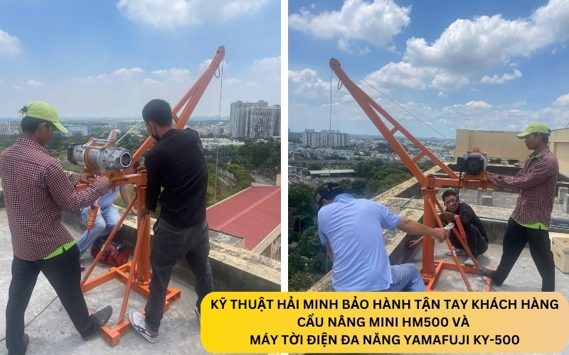 Cẩu nâng mini HM500 (không bao gồm tời điện)
