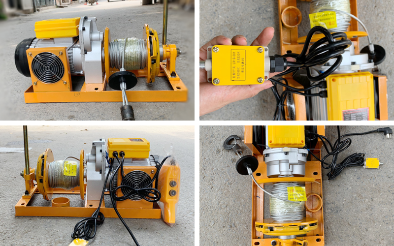 Máy tời côn mặt đất HM 500-1000 (Dùng côn)