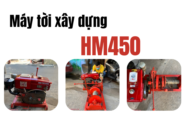 Máy tời xây dựng HM450