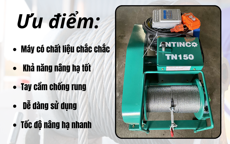  Tời nhanh ANTINCO-TN150