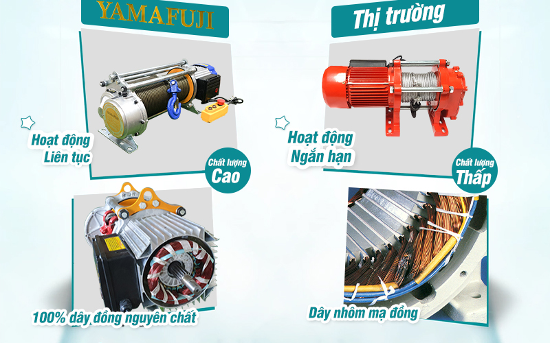Máy tời đa năng Yamafuji KY1000 (1000/2000kg; 100m)