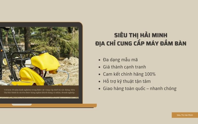 Siêu Thị Hải Minh - Địa chỉ cung cấp máy đầm bàn bê tông chất lượng