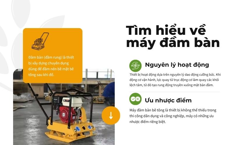Tìm hiểu về máy đầm bàn