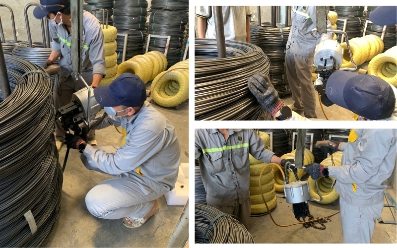 Máy đóng đai thép khí nén Yamafuji KZ19B