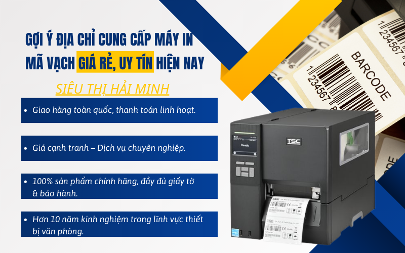 Gợi ý địa chỉ cung cấp máy in mã vạch giá rẻ, uy tín hiện nay