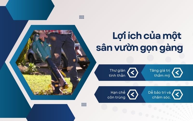 Lợi ích của một sân vườn gọn gàng