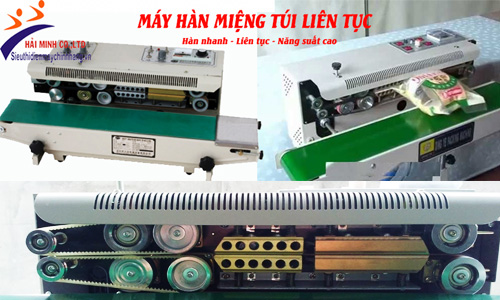 Máy hàn miệng túi liên tục hàn nhanh, chính xác, năng suất cao