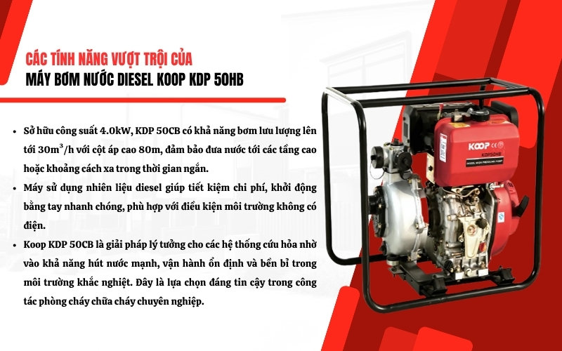 Tính năng nổi bật của Koop KDP 50CB