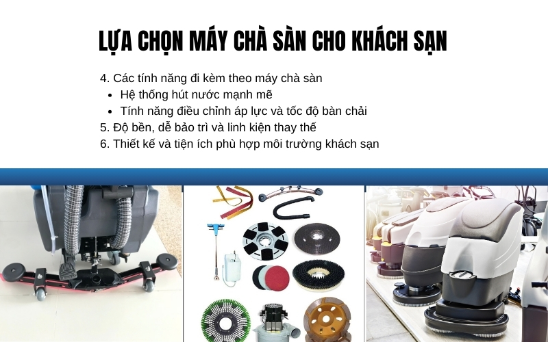 Lựa chọn máy chà sàn cho khách sạn
