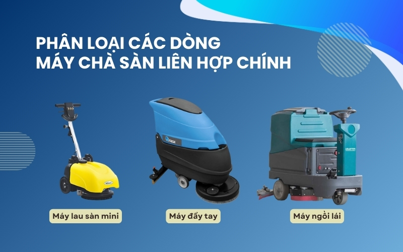 Phân loại các dòng máy chà sàn liên hợp chính