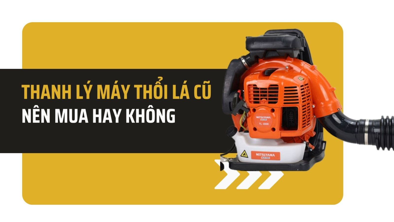 Thanh lý máy thổi lá cũ - nên mua hay không
