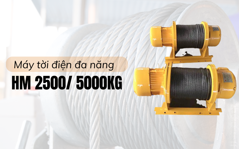Máy tời điện đa năng HM 2500/5000KG (Chưa cáp)